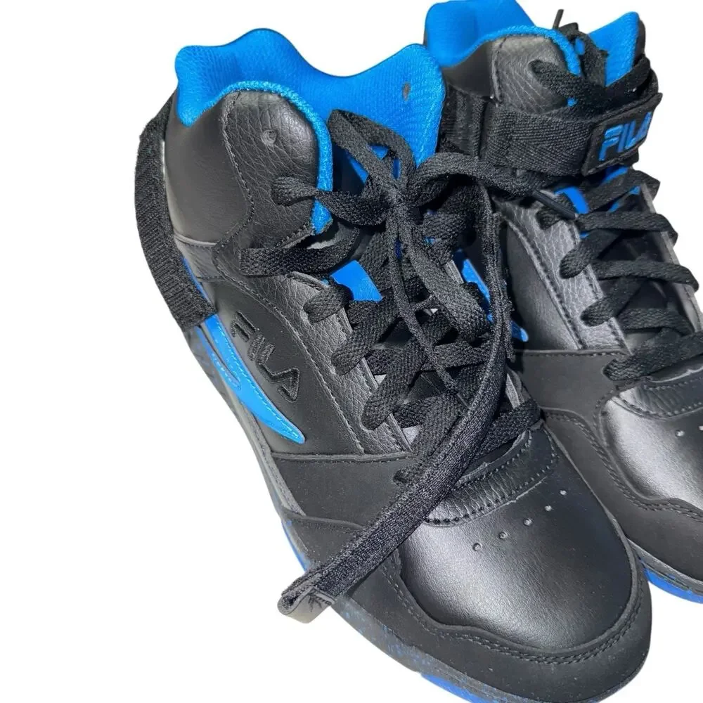 FILA MULTIVERSE Black and Blue Youth Strap shoes SZ/ 5.5